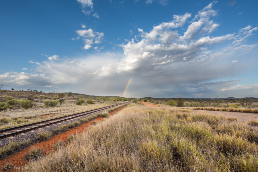 Photo Of The Week: Rainbows Over The Ghan Railway by Racheal Christian